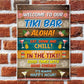 Welcome To Our Tiki Bar Sign Tiki Bar Accessories GARDEN BAR