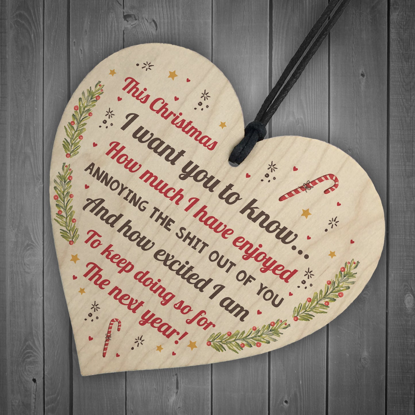 Handmade Funny Christmas Gift For Boyfriend Girlfriend Heart