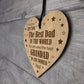 Dad And Grandad Gift From Daughter Son Engraved Heart Birthday