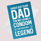 FUNNY Rude Birthday Fathers Day Card For Dad From Daughter Son