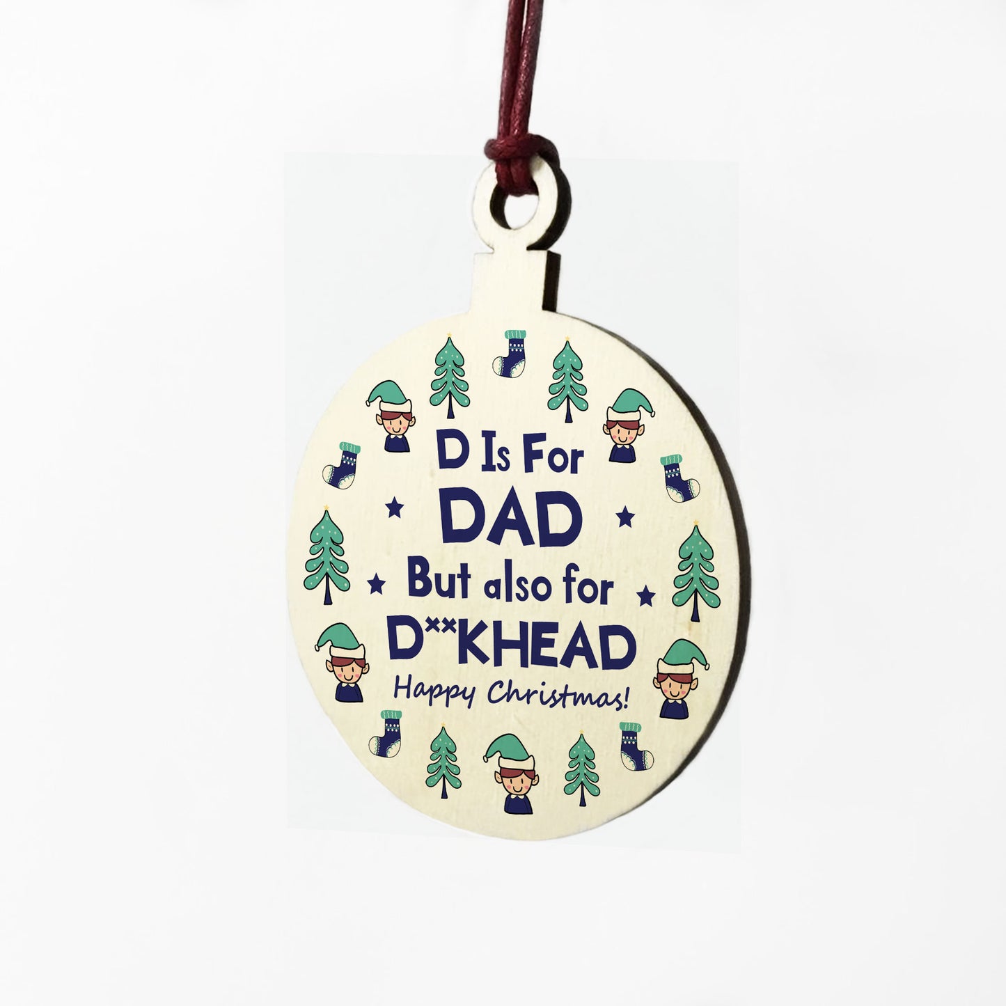 Rude Christmas Bauble Gift For Dad Novelty Gifts For Men Him