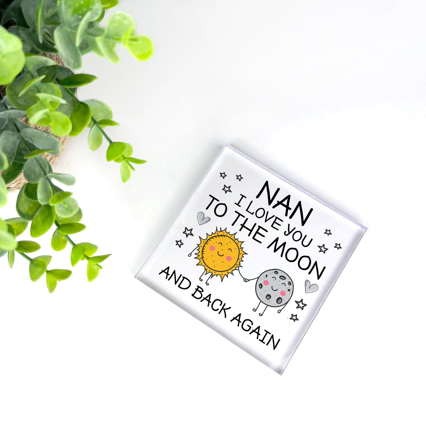 Gift For Nan Christmas Birthday Acrylic Block NAN GIFT