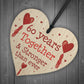 60th Anniversary Gift Wood Heart Perfect Gift For Husband Wife