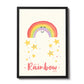 FRAMED Rainbow Picture For Girls Nursery Boys Nursery Decor Art