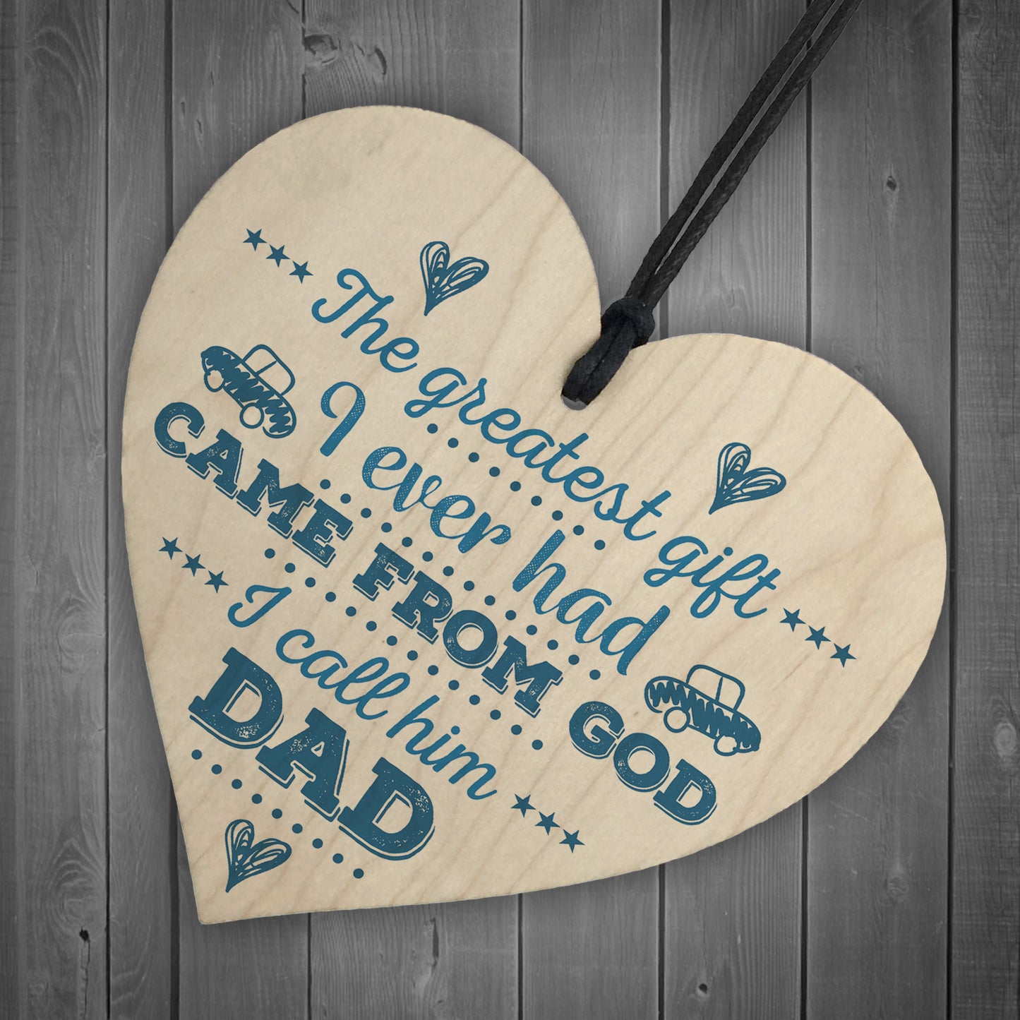 Greatest Gift Dad Wood Sign Husband Grandad Birthday Fathers Day