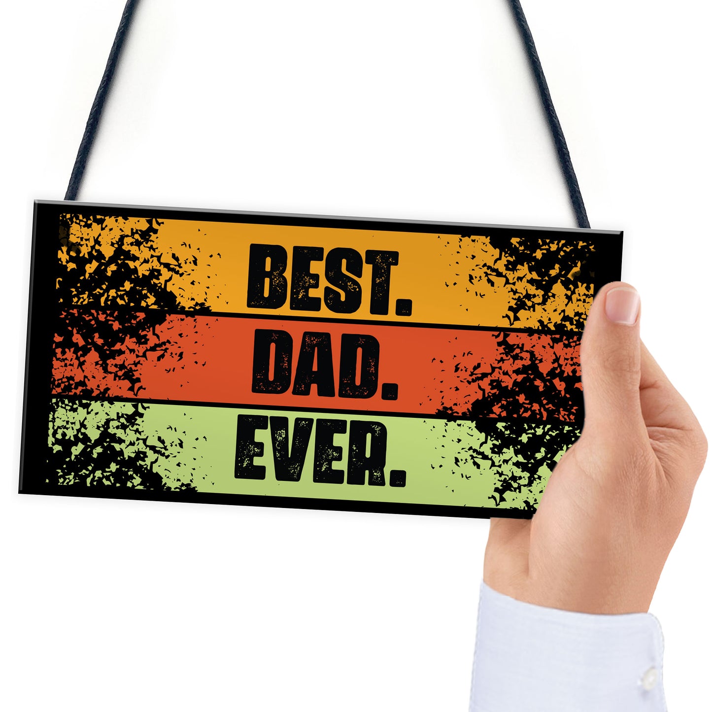 BEST DAD EVER Gift Hanging Sign For Birthday Fathers Day Gift