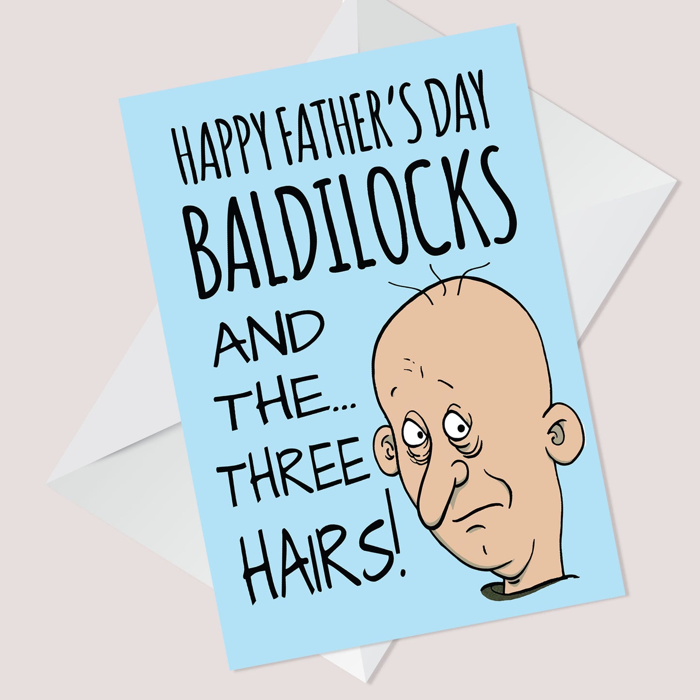 Funny Rude Fathers Day Bald Card For Dad From Daughter Son