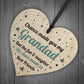 Grandad Gift For Best Friend Wood Heart Grandad Birthday Xmas