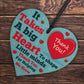 Teacher Wood Heart Gift Thank You Nursery Teacher TA Teaching