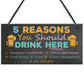3 PACK Funny Home Bar Pub Signs Bundle Novelty Man Cave