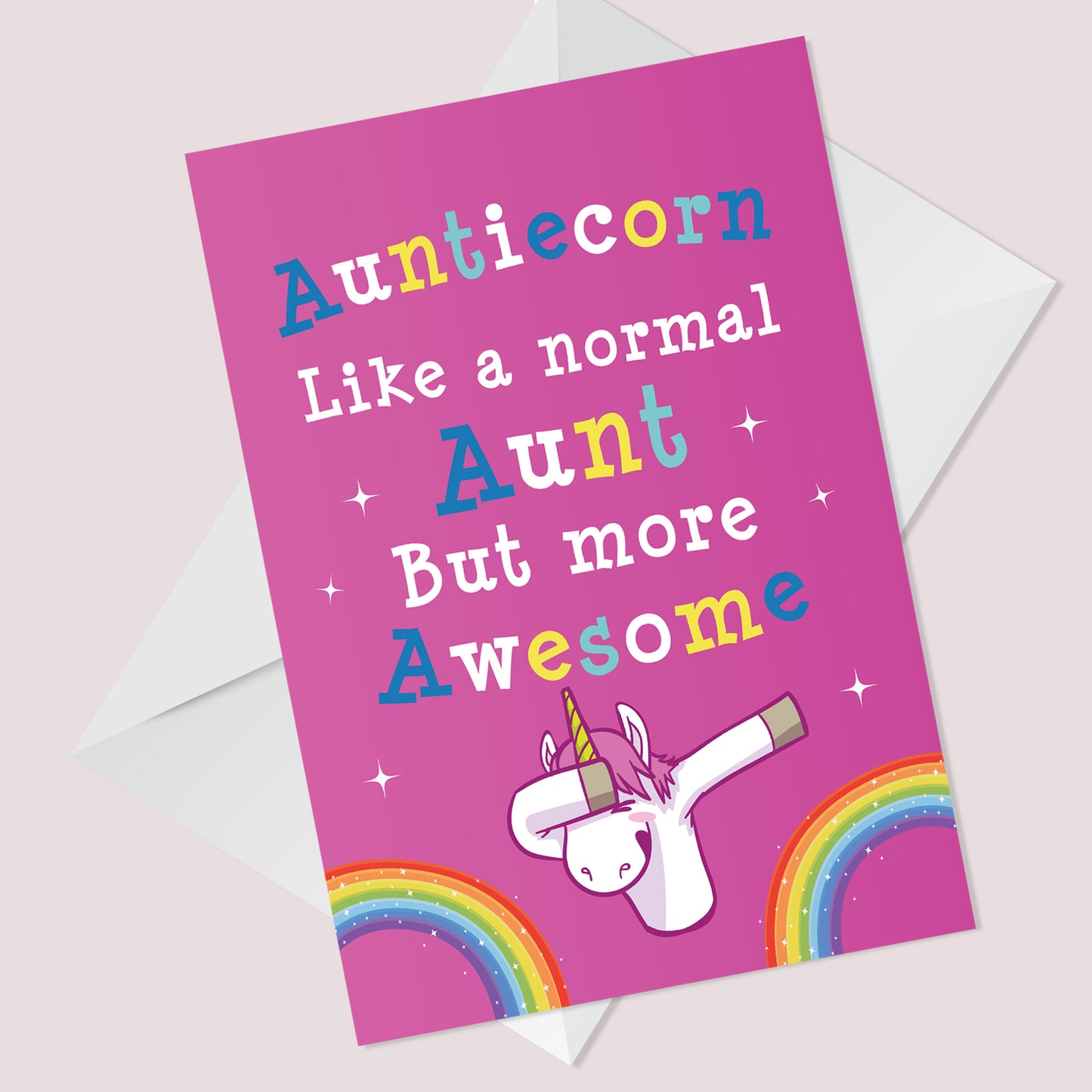 Novelty Card For Auntie Birthday Christmas A6 Card Auntie Card
