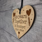 20th Anniversary Gifts Engraved Heart Husband Wife Anniversary