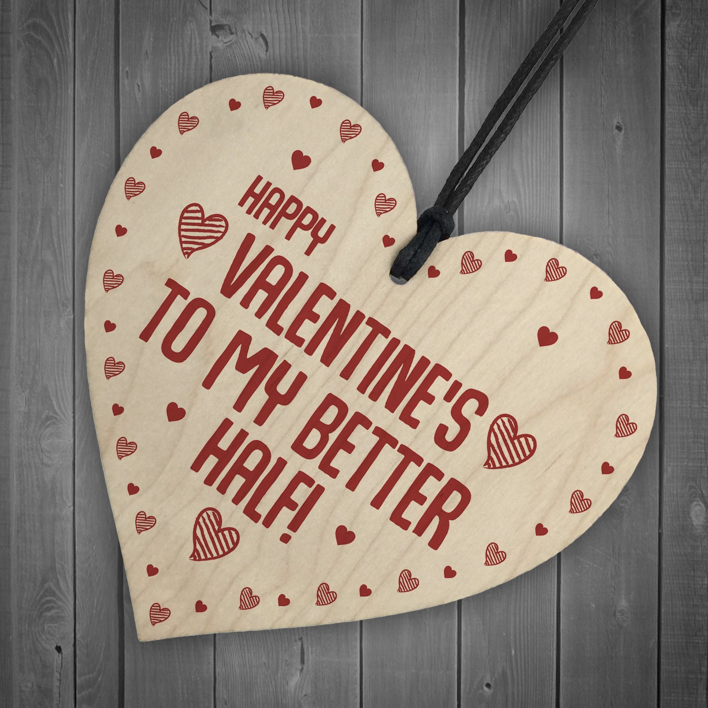 Happy Valentines Gift For Him MY BETTER HALF Boyfriend Girlfrien