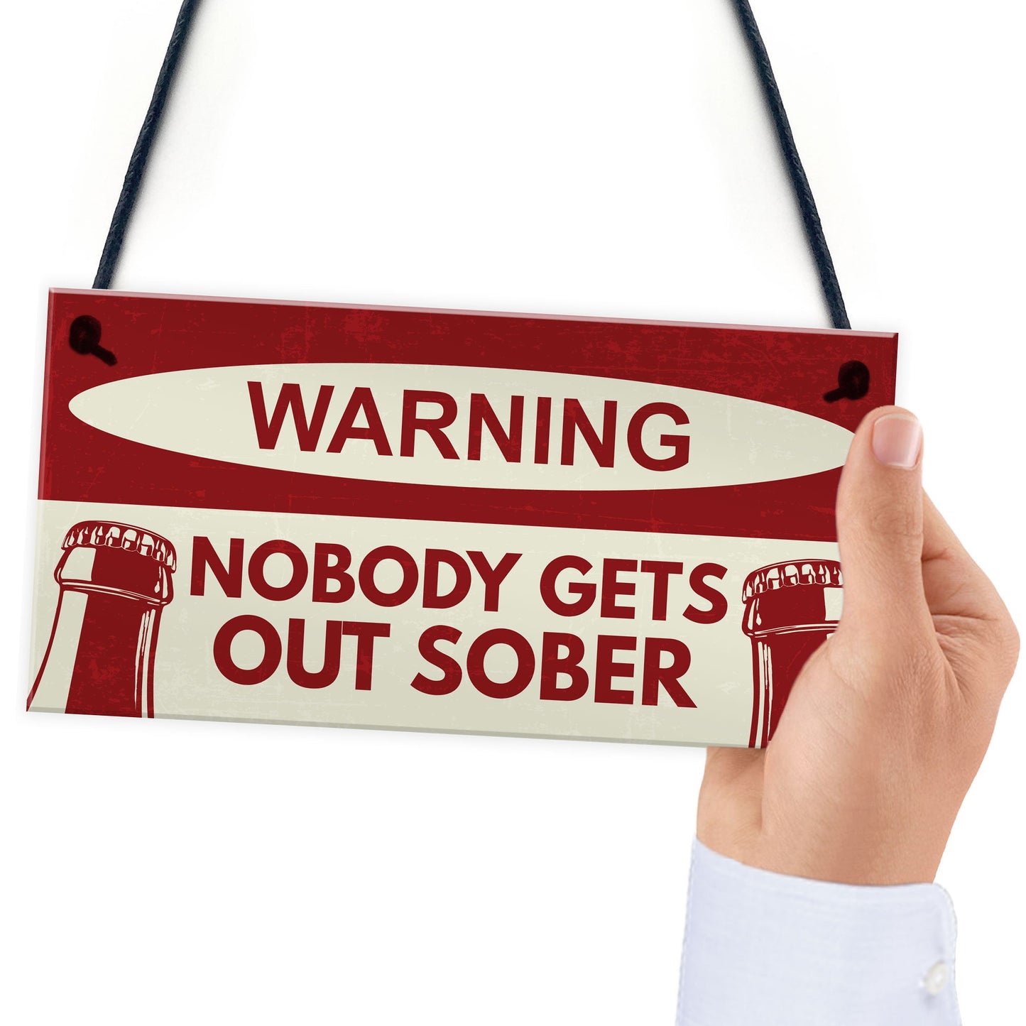 Nobody Gets Out Sober Sign Funny Bar Sign For Home Man Cave Pub
