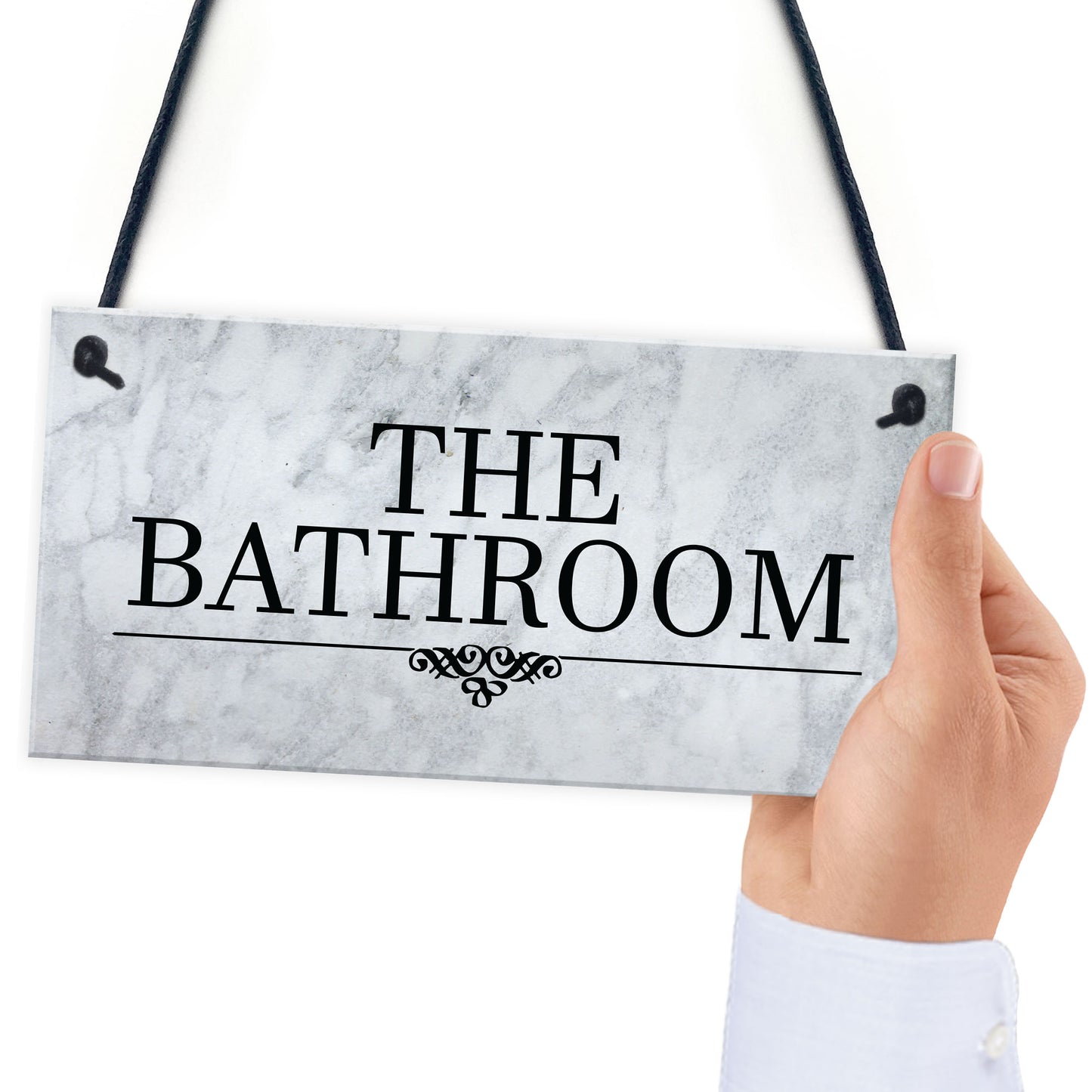 Bathroom Decor Marble Theme Hanging Bathroom Toilet Decor