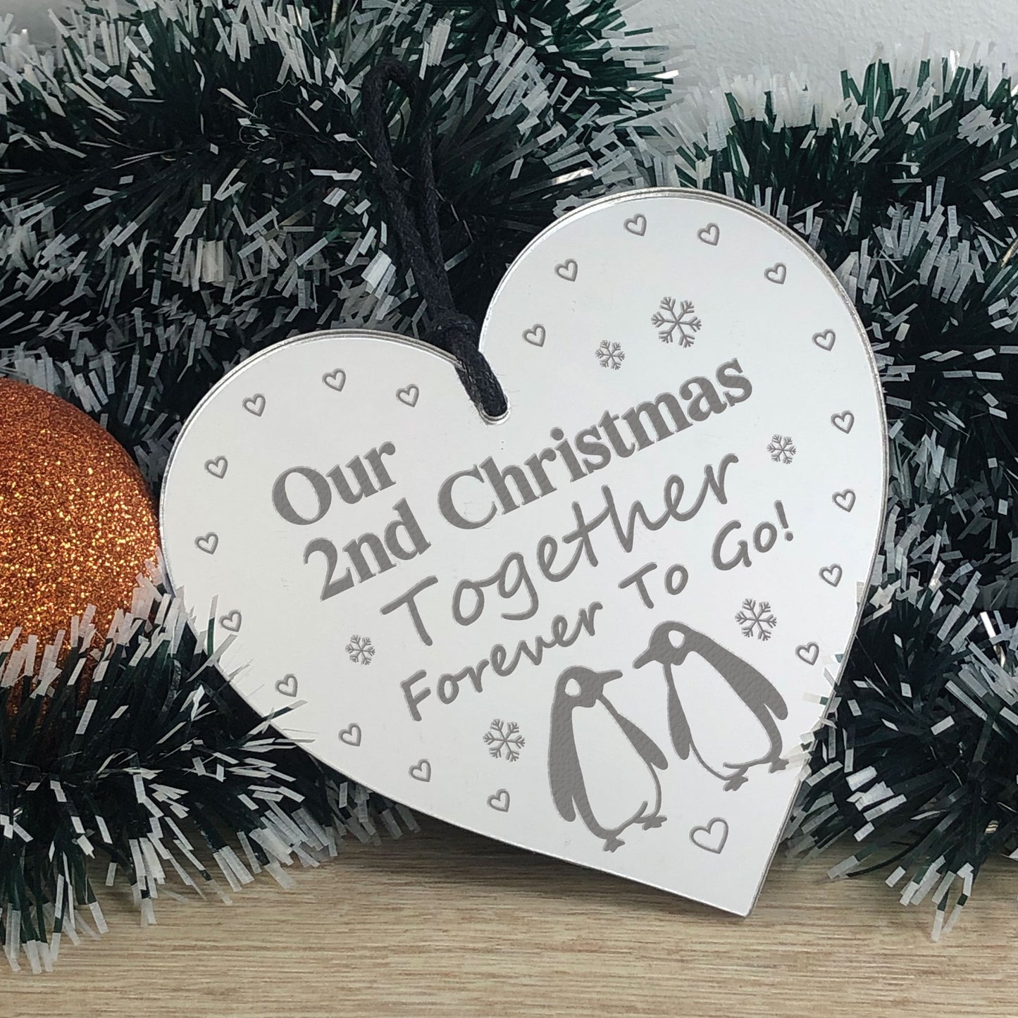 Christmas Decoration For 2nd Christmas Together Couple Gift