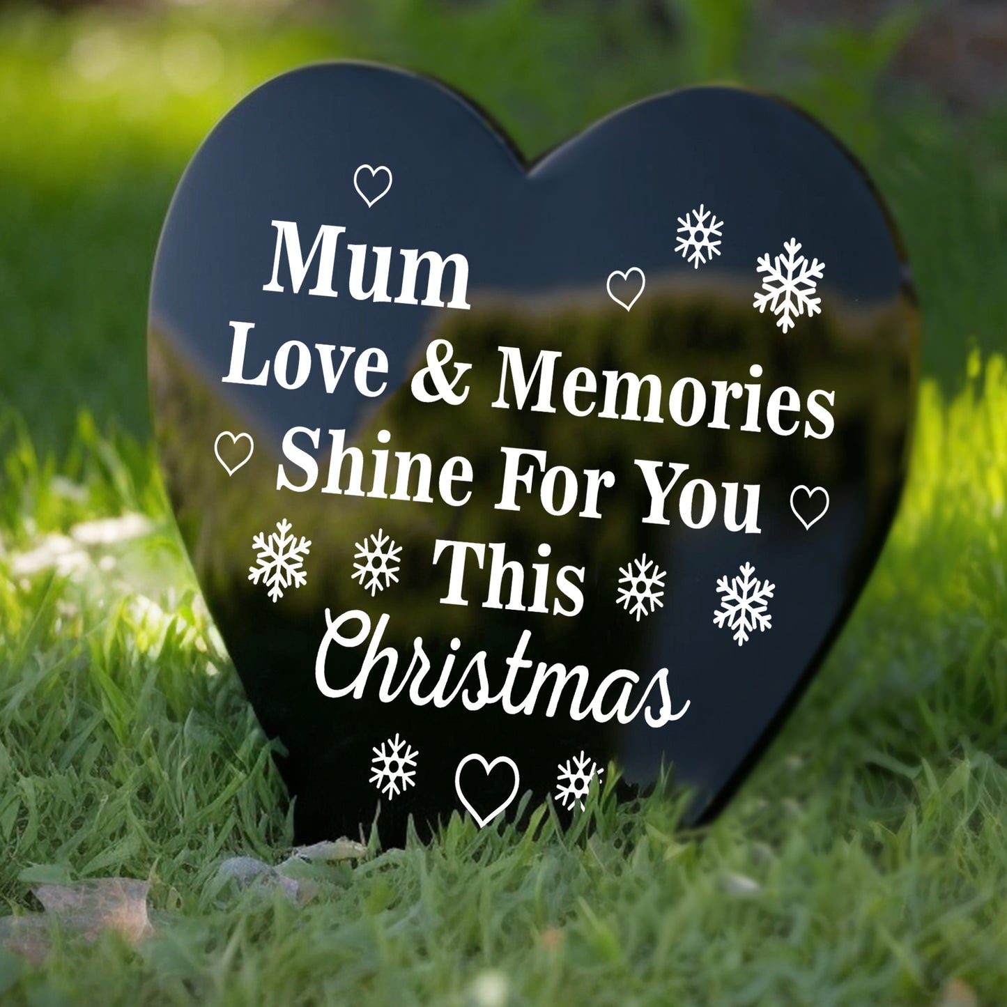 Mum Christmas Memorial Plaque Graveside Memorial Stake Christmas