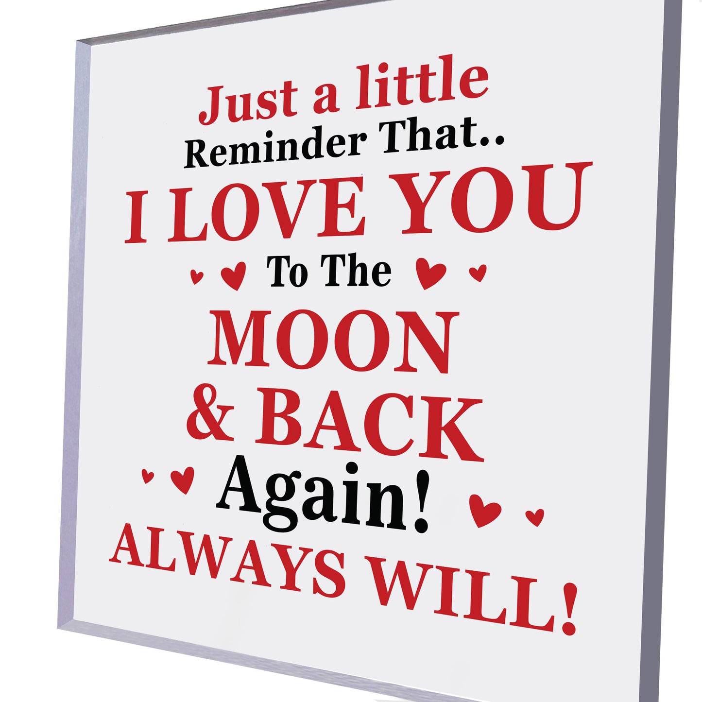 I LOVE YOU Gift for Him Her Valentines Day Gift Anniversary Gift