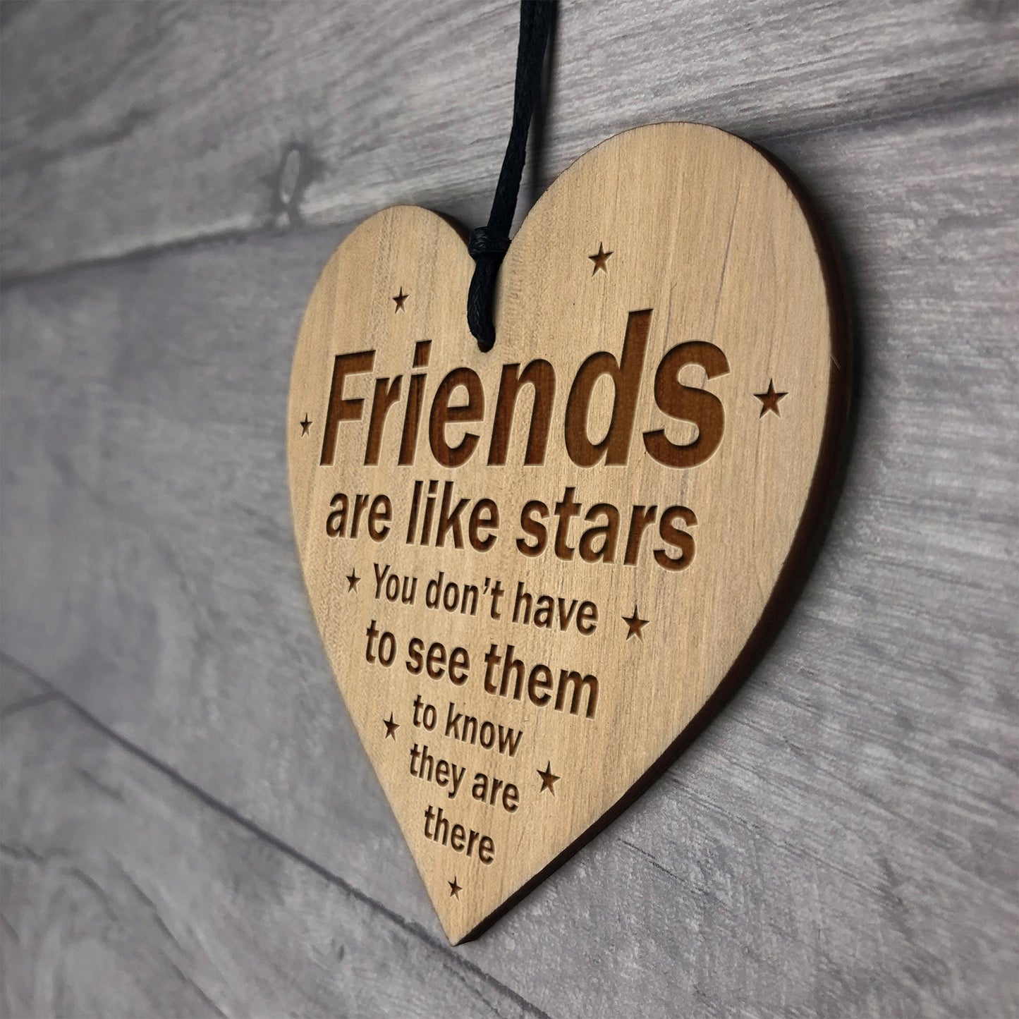 Friendship Heart Engraved Plaque Best Friend Sister Birthday