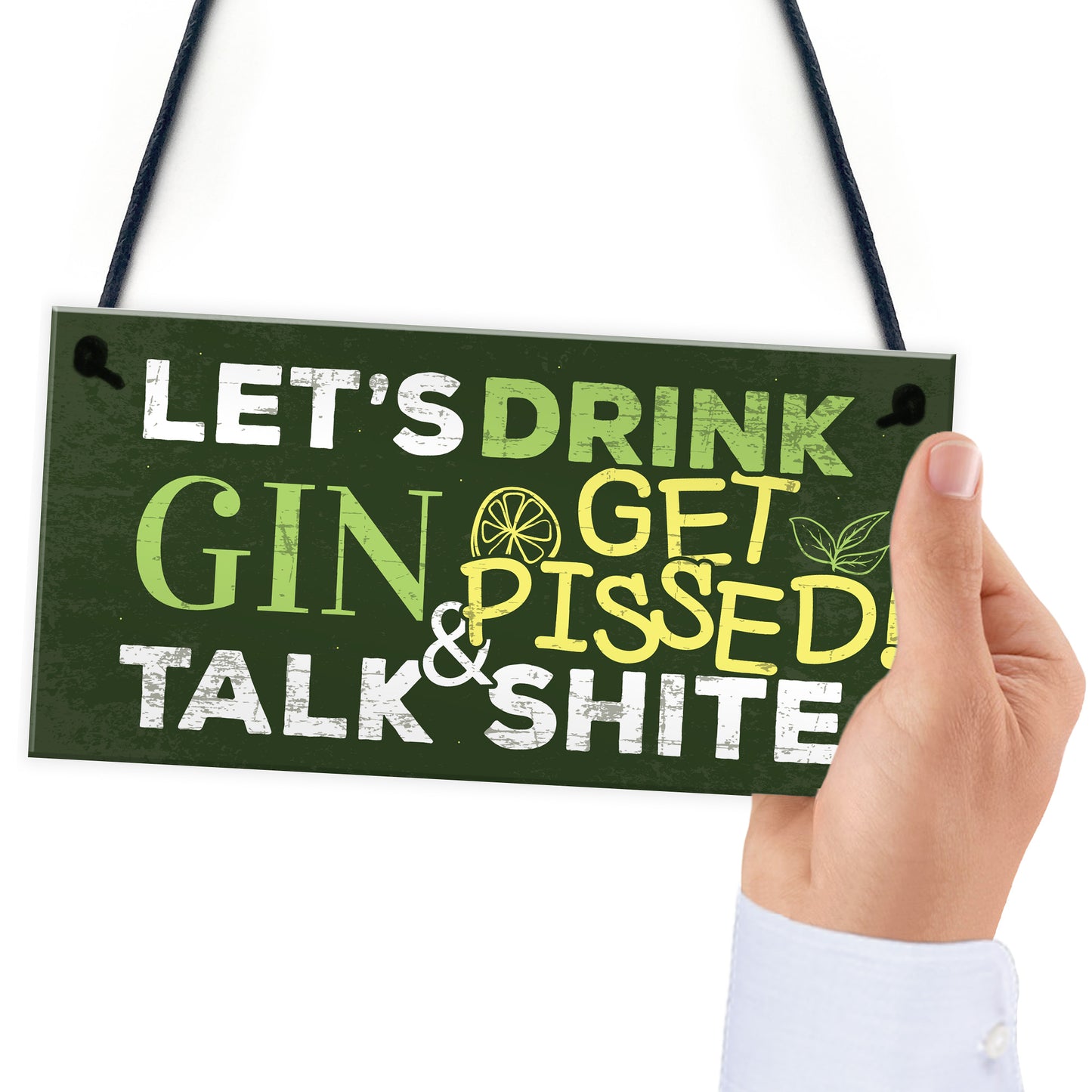 Novelty Gift For Gin Lovers Alcohol Man Cave Bar Plaque Gin Sign