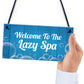 Novelty Hot Tub Lazy Spa Decor Signs Hanging Garden Shed Home