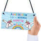 Novelty Unicorn Gift For Auntie Birthday Xmas Gifts Auntie Sign