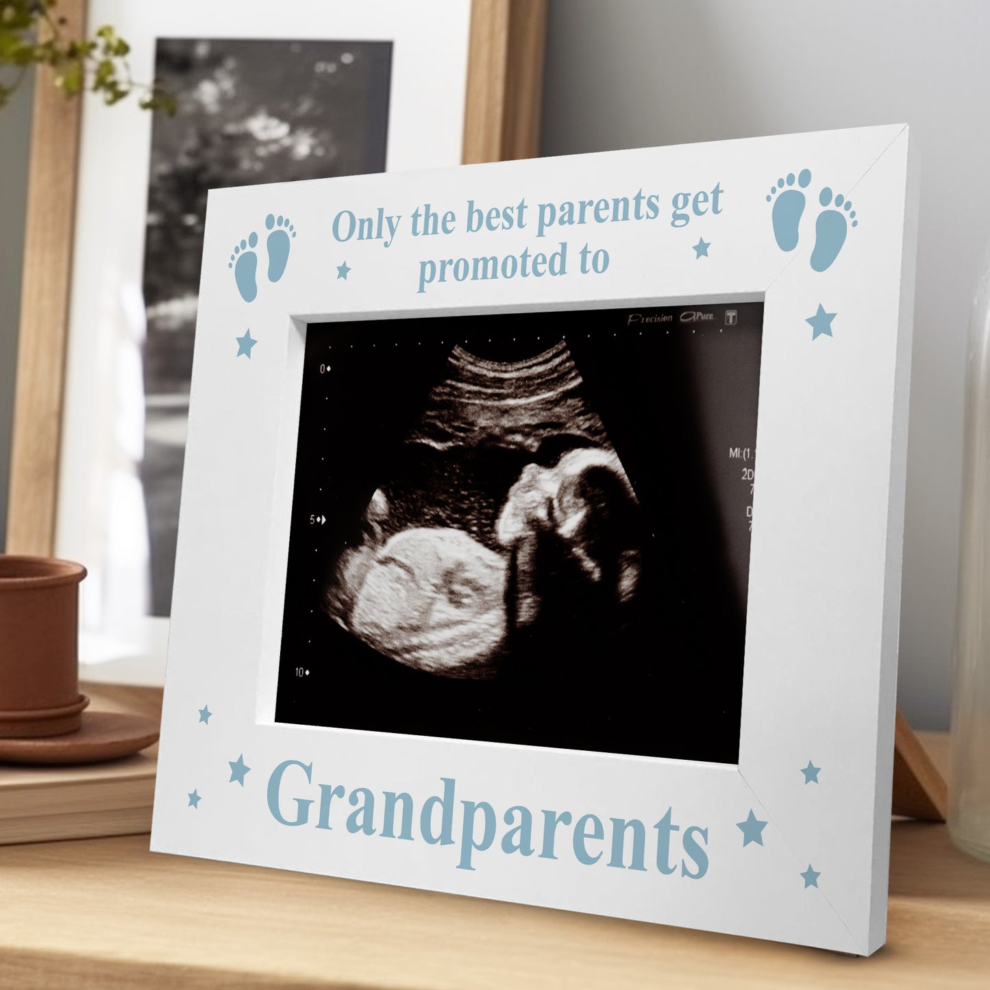Baby Announcement Gift Promoted To Grandparents Photo Frame Bump