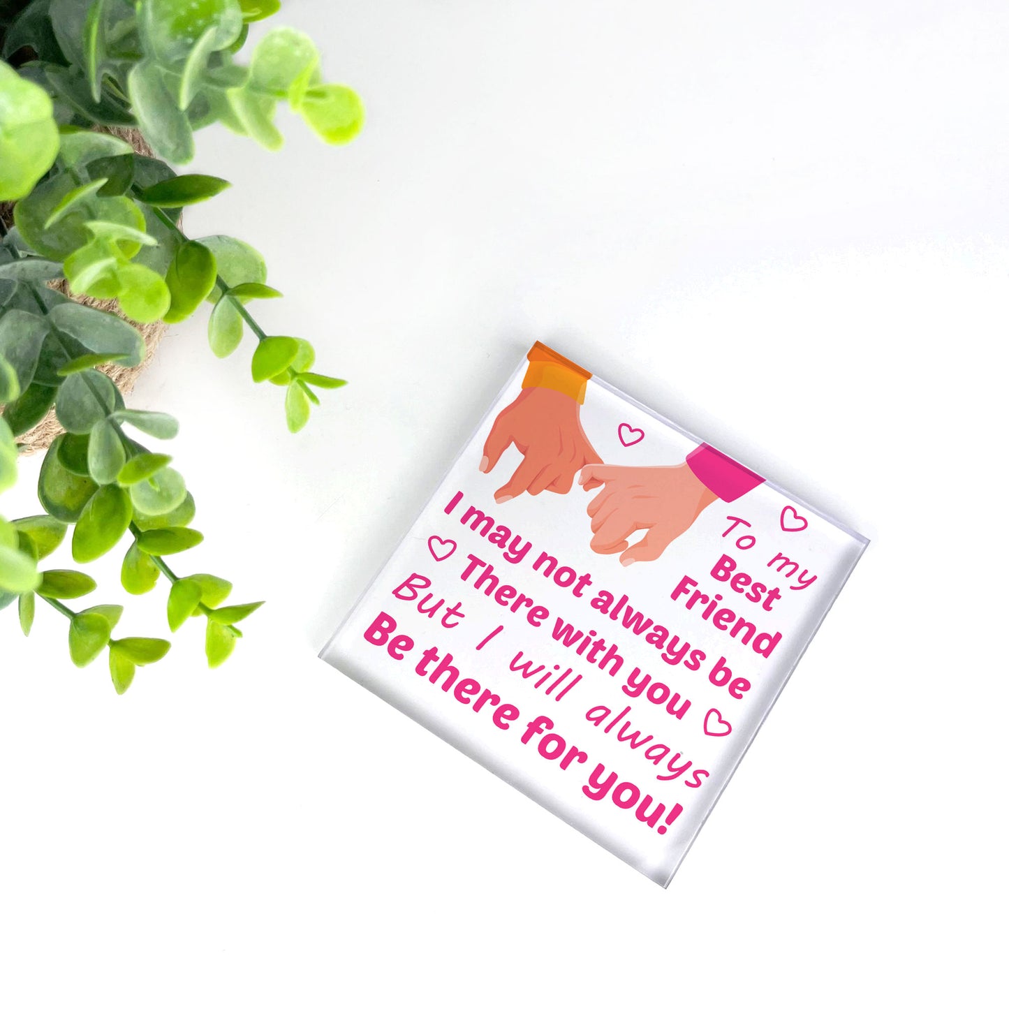 Best Friend Friendship Acrylic Plaque Gift For Christmas