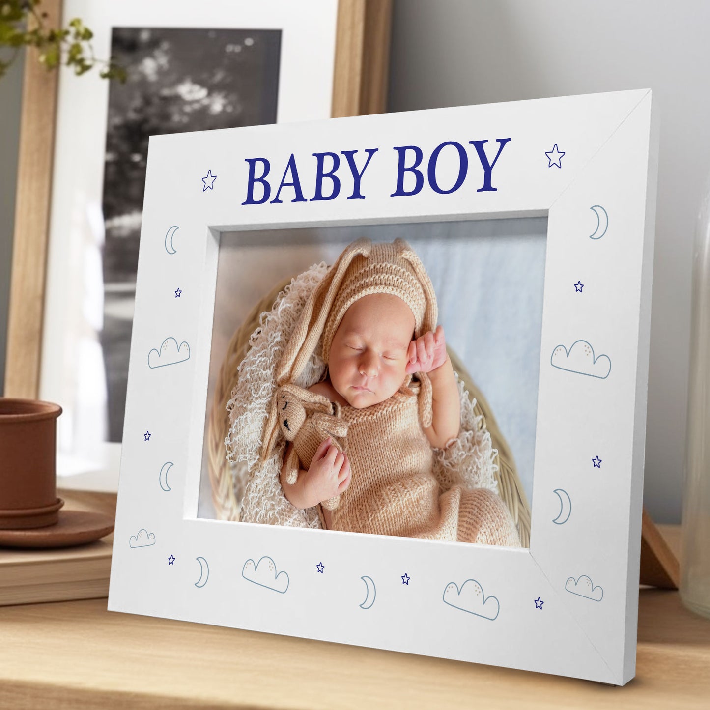 Baby Keepsake New Baby Photo Frame BABY BOY Baby Shower Gifts