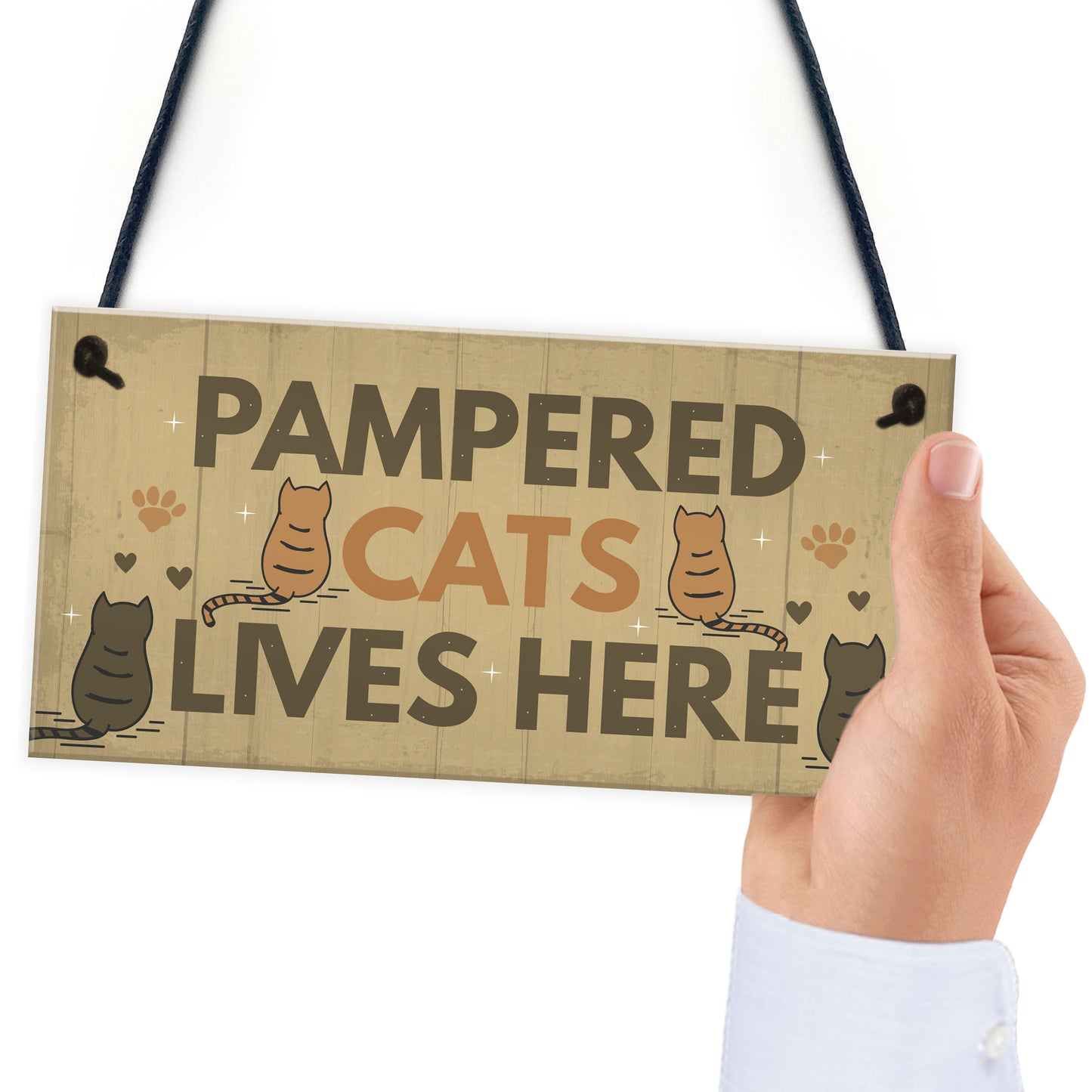 Funny Cat Sign For Home Sign For Gate Pet Sign Funny Cat Gift
