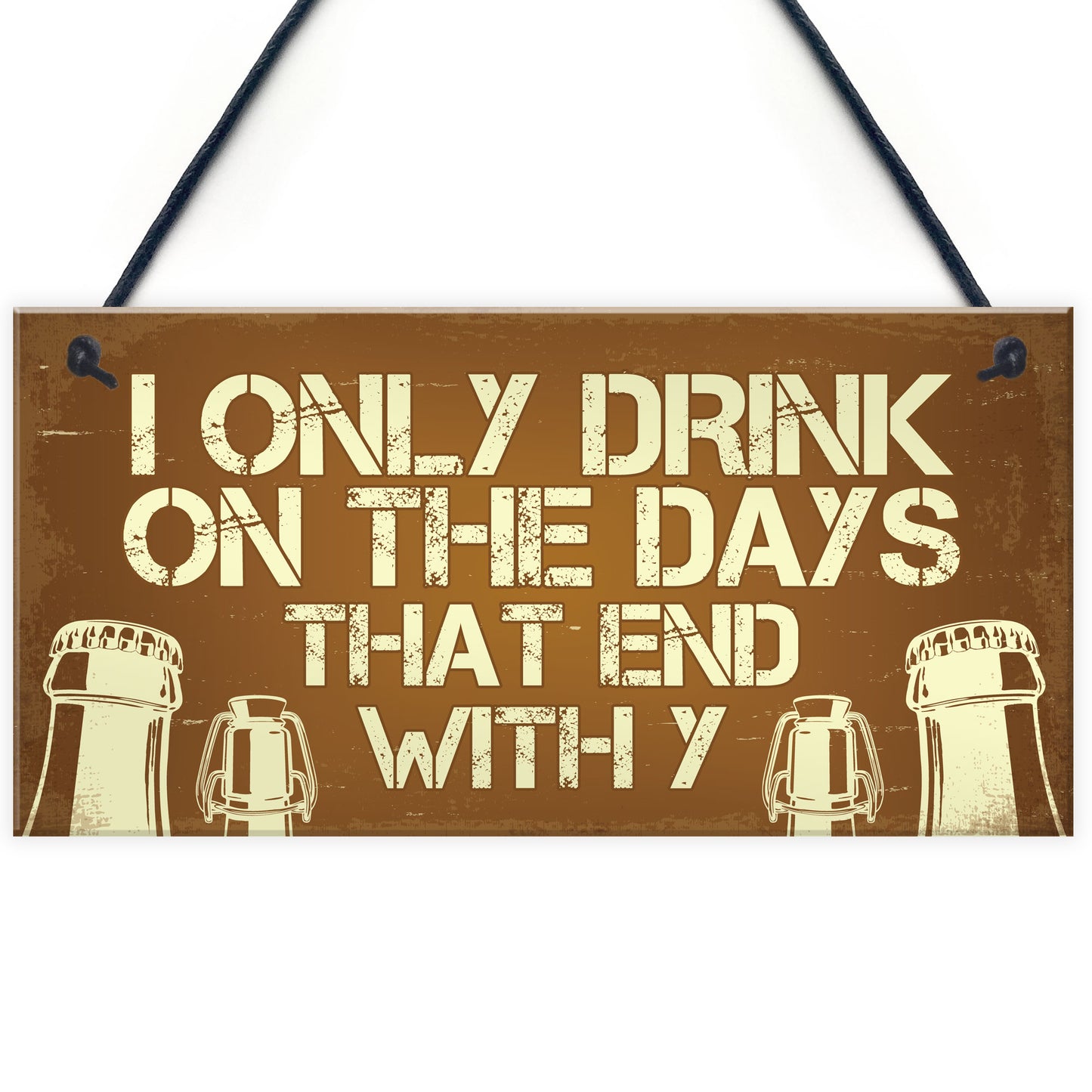 Funny PACK OF 3 Alcohol Signs For Home Garden Bar Man Cave
