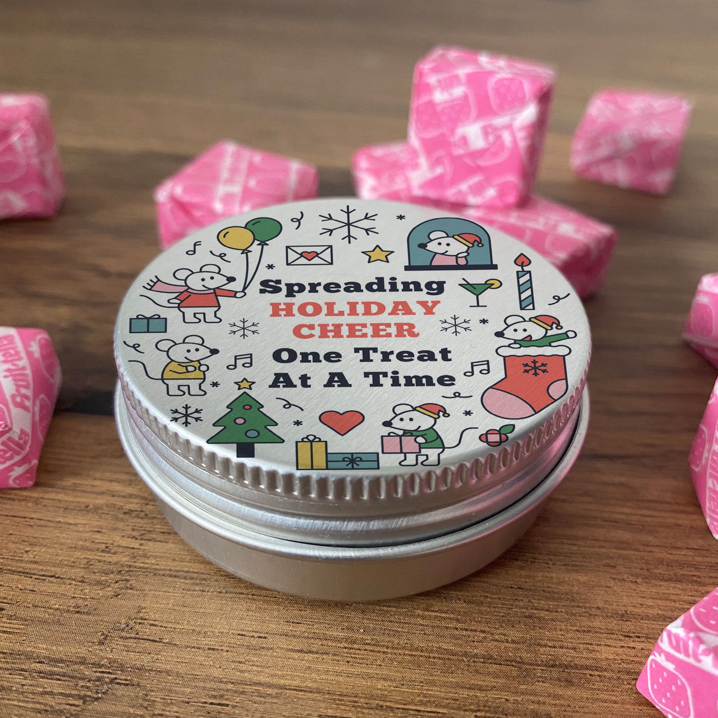 Christmas Treat Sweet Tin Stocking Filler Gift For Son Daughter