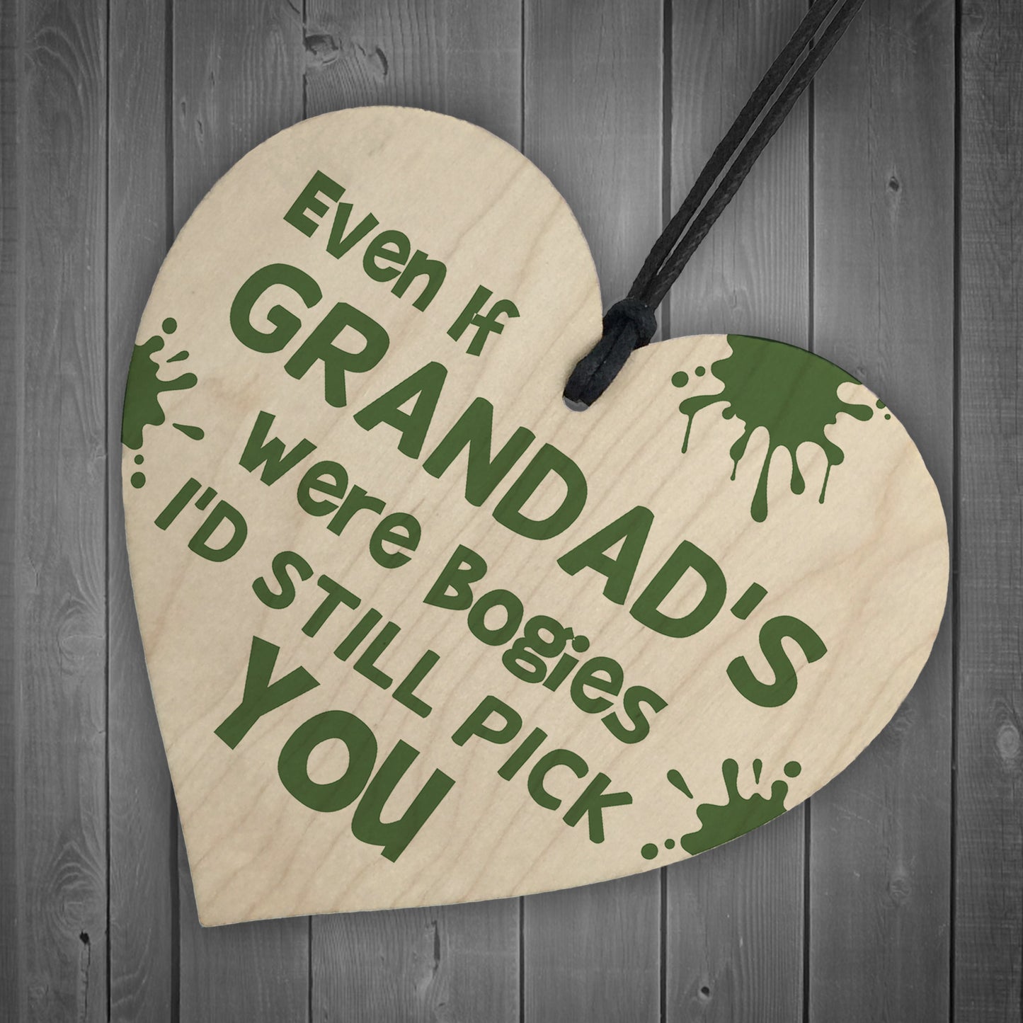 Funny Grandad Gifts Novelty Wooden Heart Birthday Grandad Gift