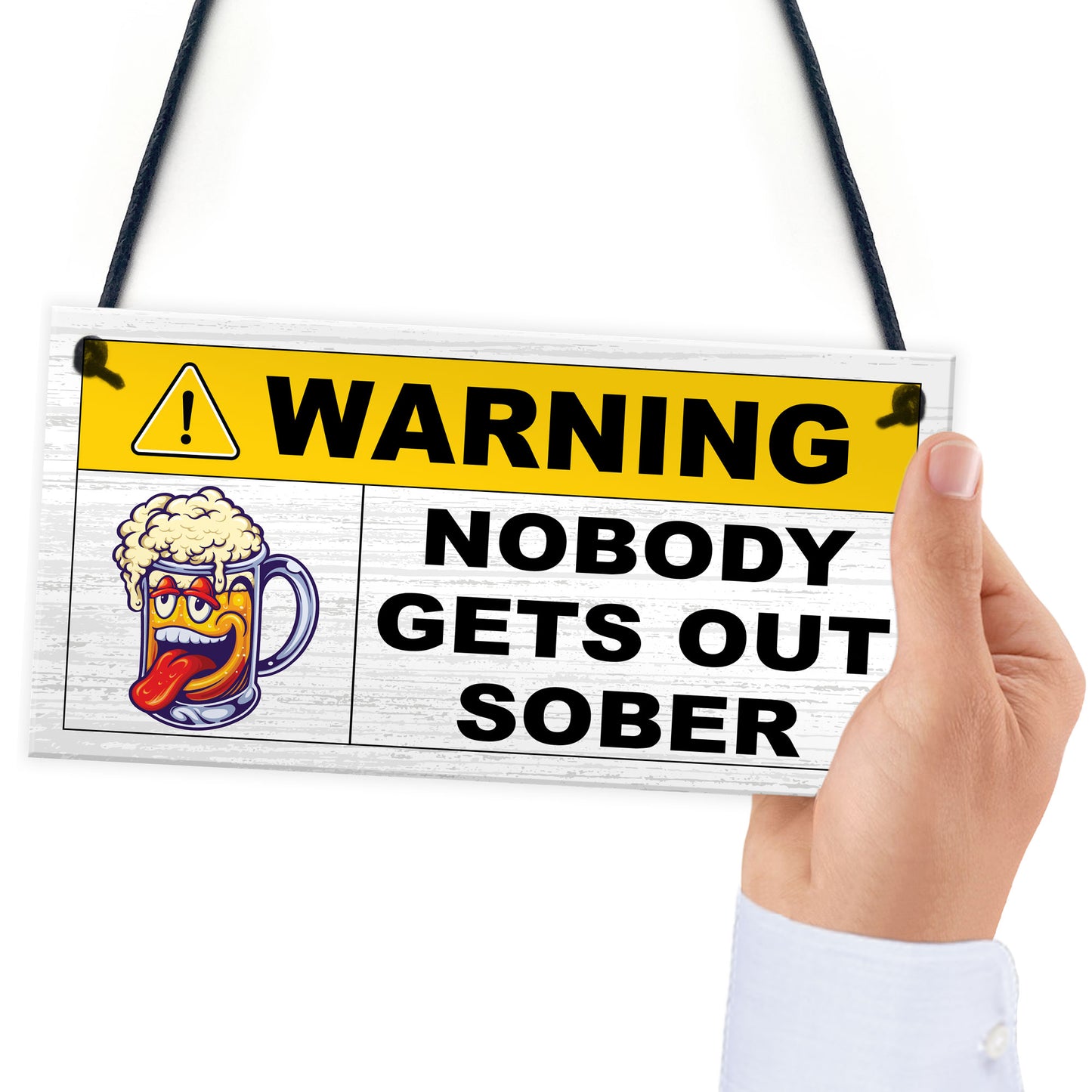 Nobody Gets Out Sober Funny Man Cave Sign Bar Signs And Plaques