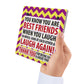 Best Friends Laugh Friendship Christmas Home Gift Hanging Plaque