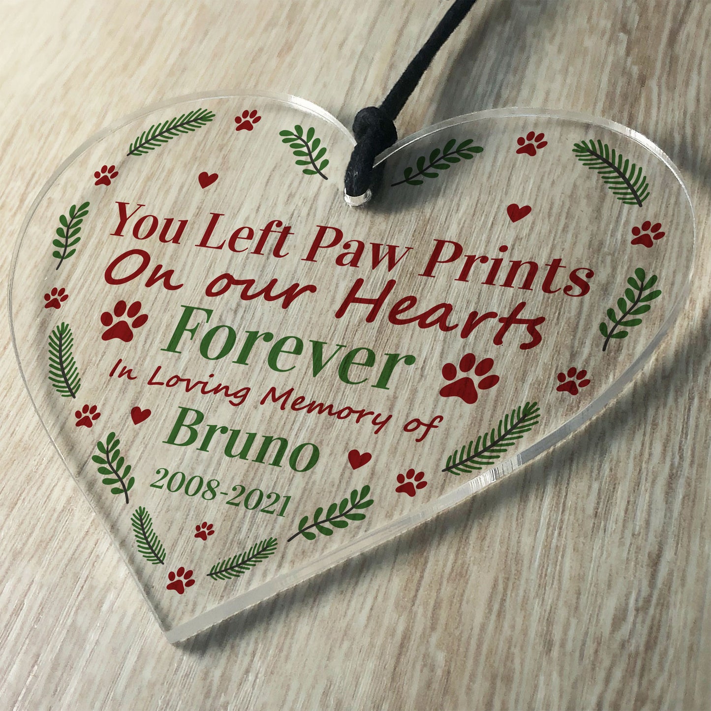 Remembrance Gift For Dog Cat Pet Personalised Memorial Decor