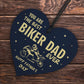 Motorbike Biker Bike Gift Fathers Day Gift for Dad Daddy Heart