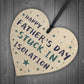 Funny Fathers Day Gift Isolation Lockdown Gift Wooden Heart Gift