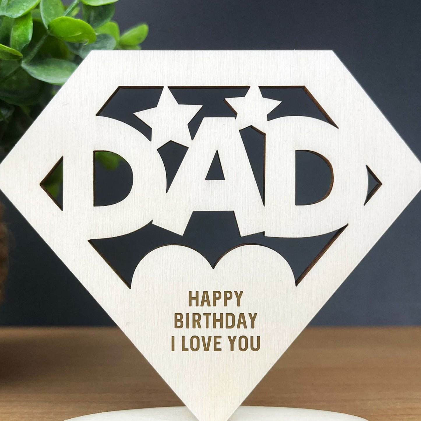 Dad Gift Plaque Birthday Gift For Dad Standing Plaque Gift