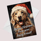 Labrador Dog Christmas Card Funny Dog Greetings Card From Dog