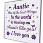 Auntie Gift For Birthday Acrylic Plaque Thank You Auntie Gifts