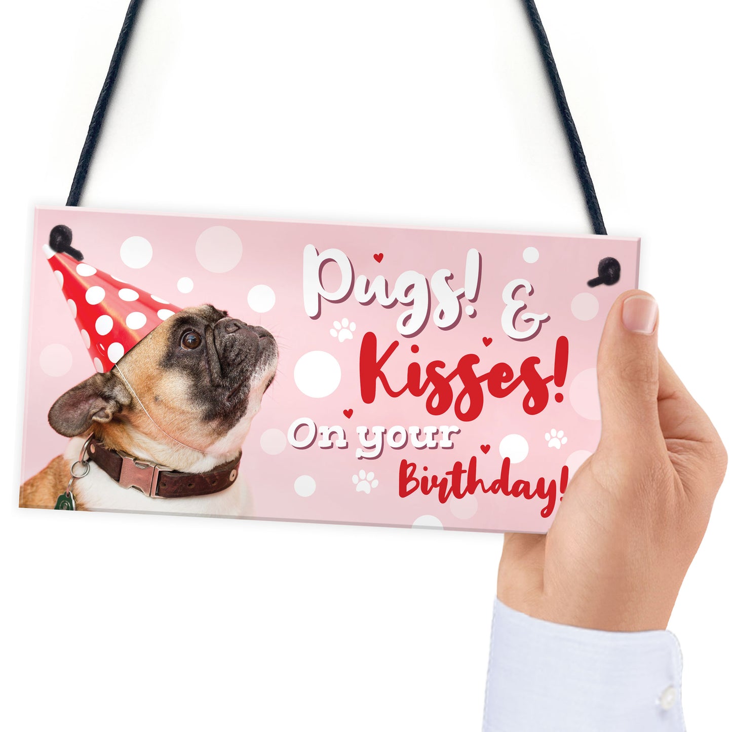 Dog Sign For Home Funny Gift From Pug Gift Mum Dad Birthday Gift