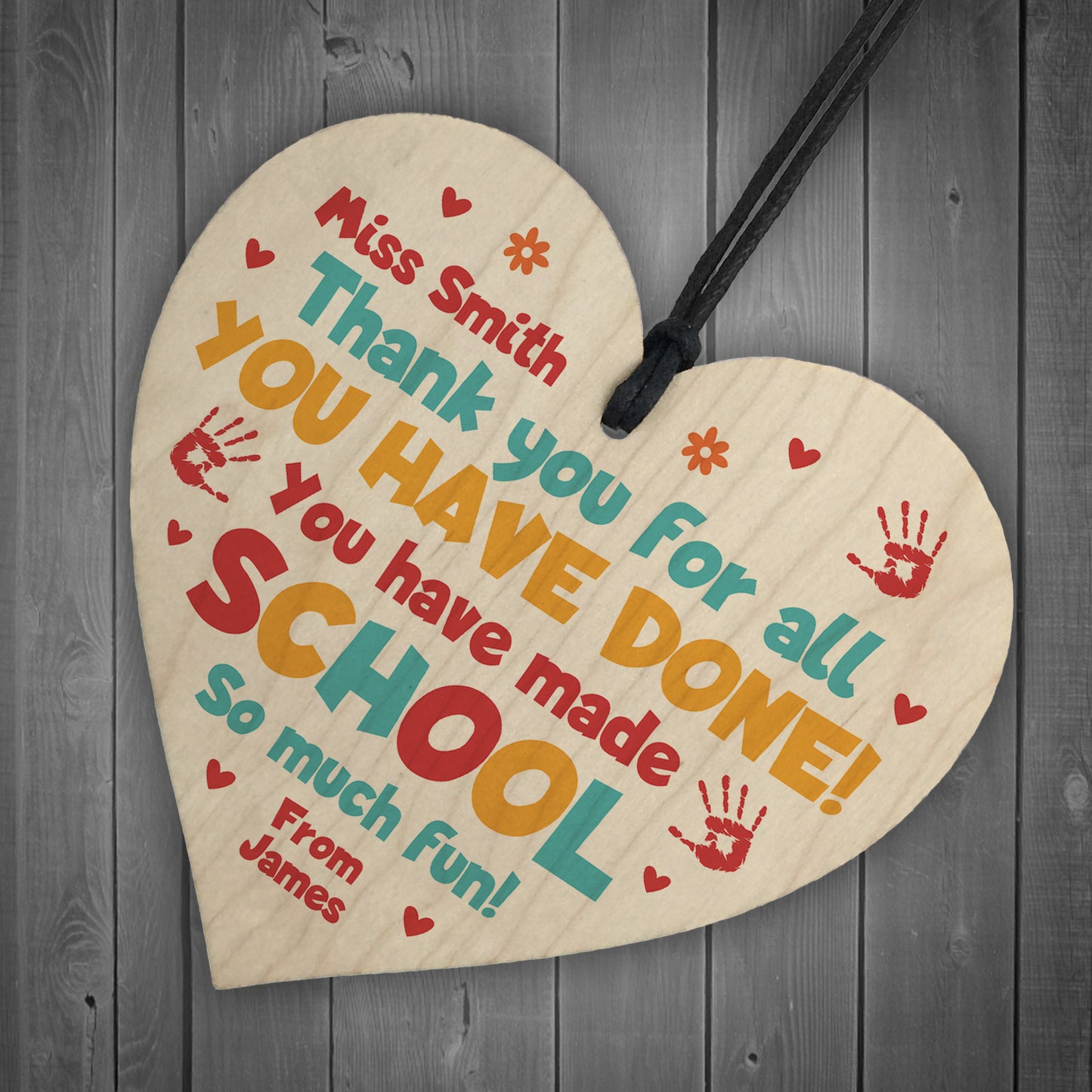 Teacher Leaving School Gifts PERSONALISED Gift For Teacher