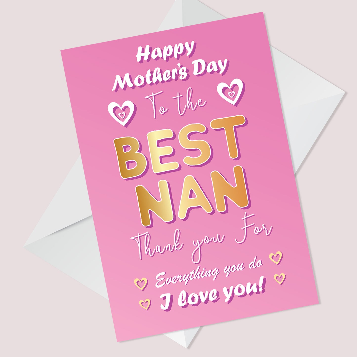 Mothers Day Card For Nan Novelty Nan Card From Grandson