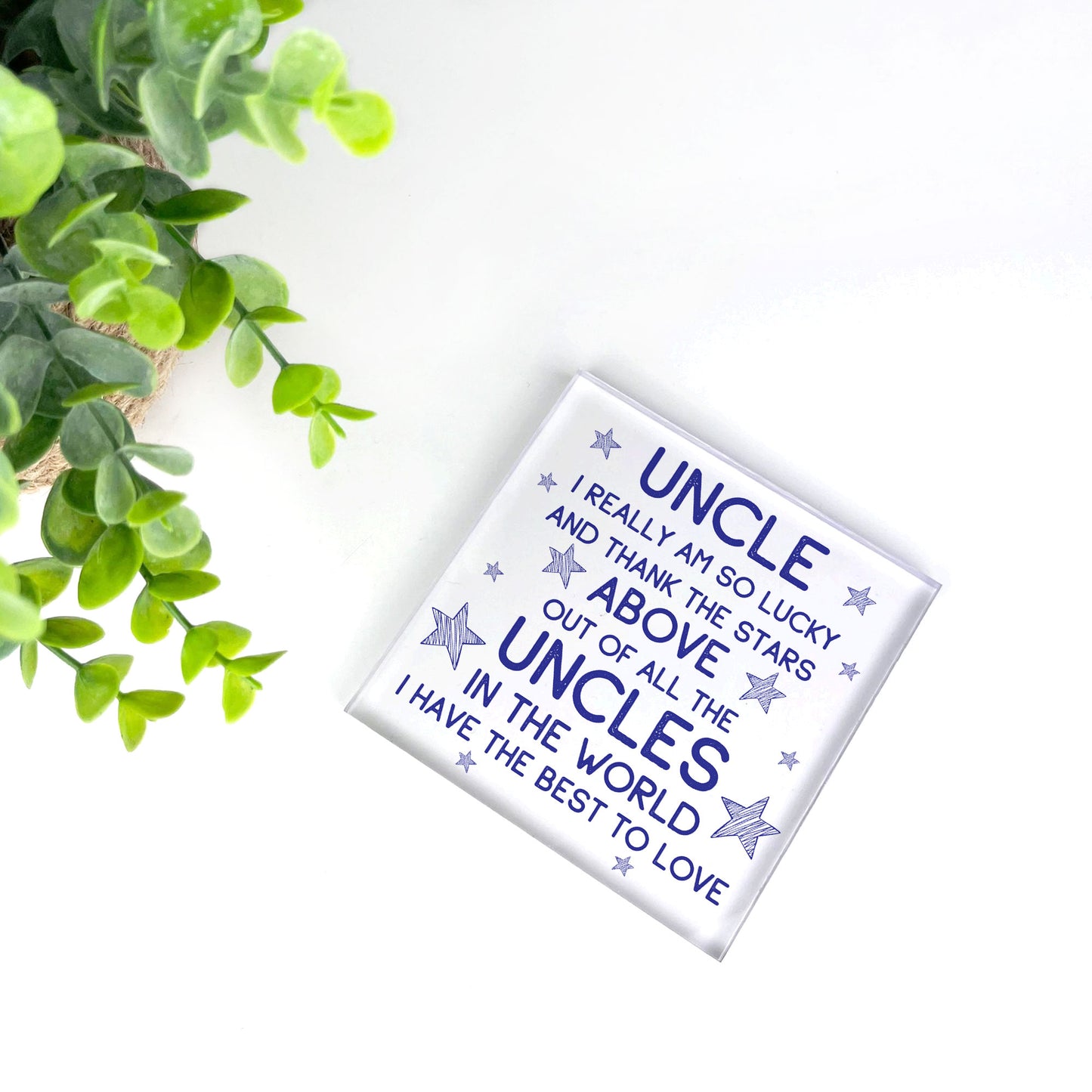 Uncle Gifts Acrylic Block Uncle Christmas Birthday Gifts For Him