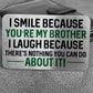 Novelty Brother Gifts Metal Wallet Card Gifts For Brother Him