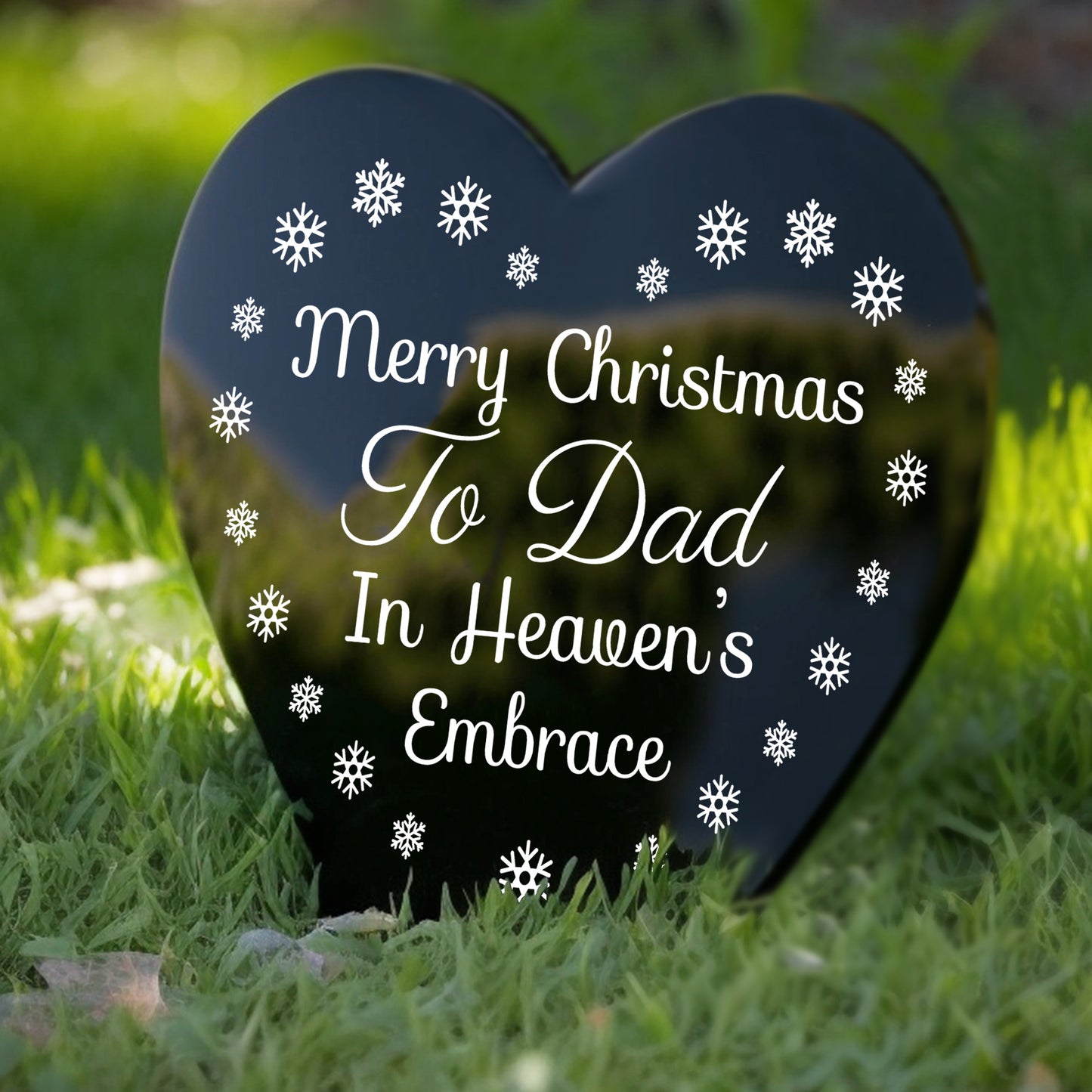 Dad Christmas Memorial Graveside Plaque Grave Memorial Decor
