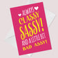 Birthday Card For Daughter Mum Auntie Funny Humour Card Novelty
