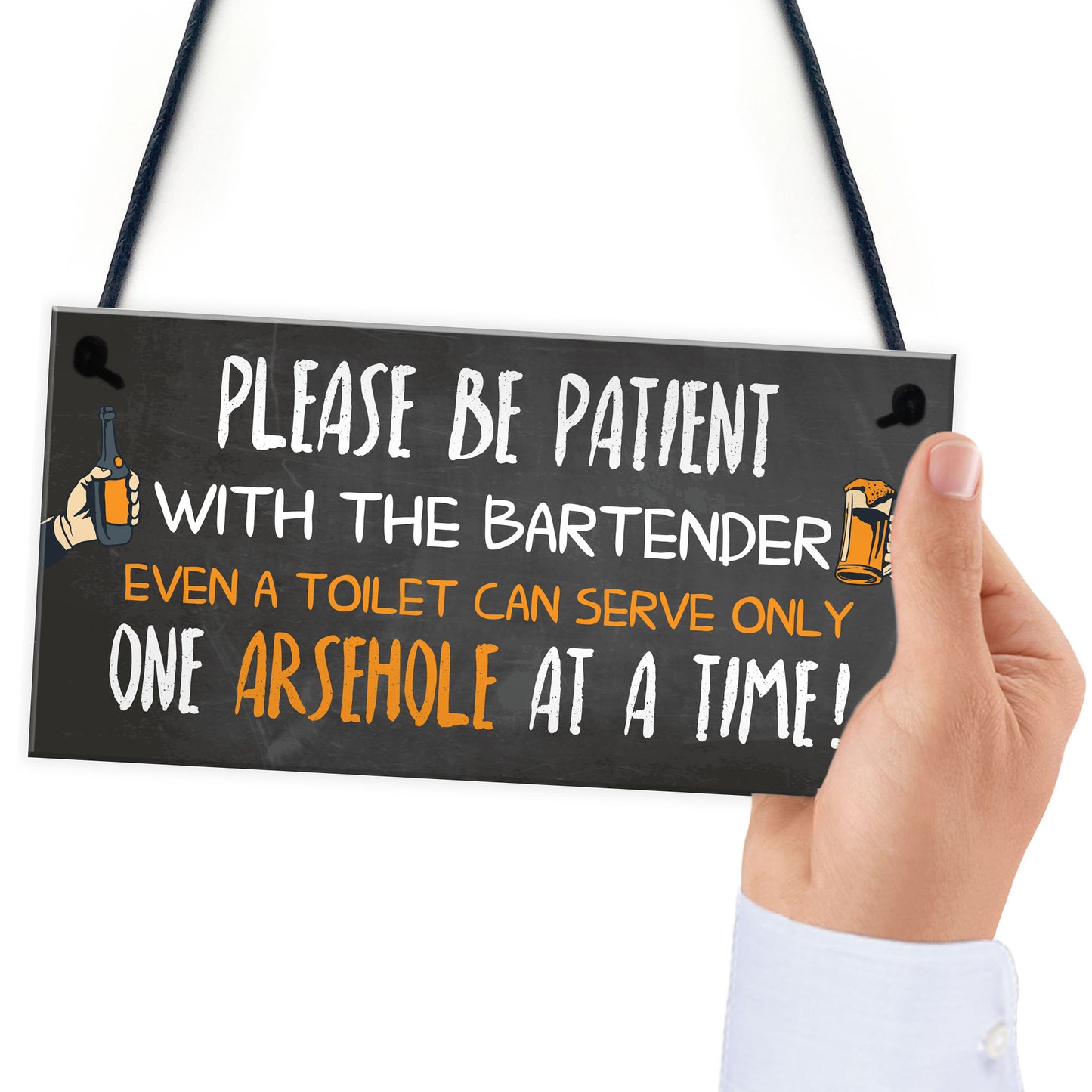 Funny Bar Sign Garden Plaque Alcohol Man Cave Vintage Beer Gift