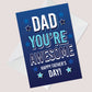Dad Fathers Day Card From Daughter Son Novelty Fathers Day Card
